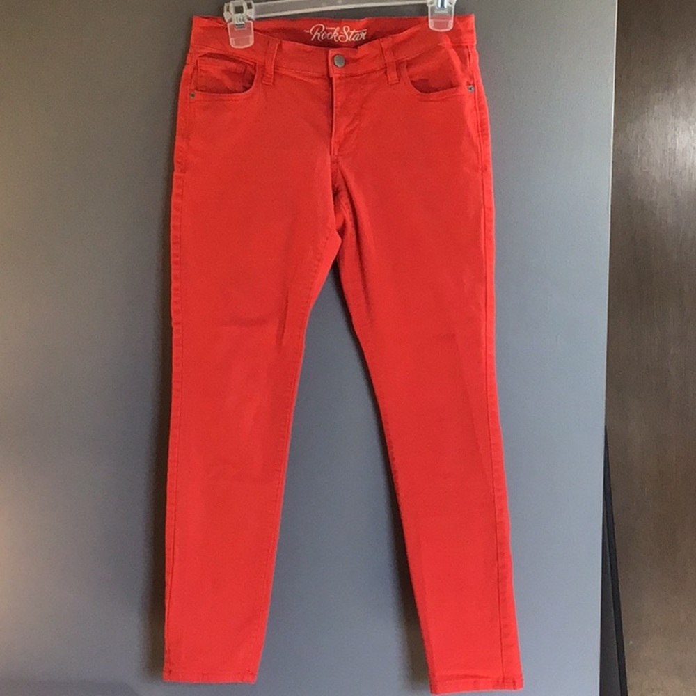 Old navy rockstar red jeans